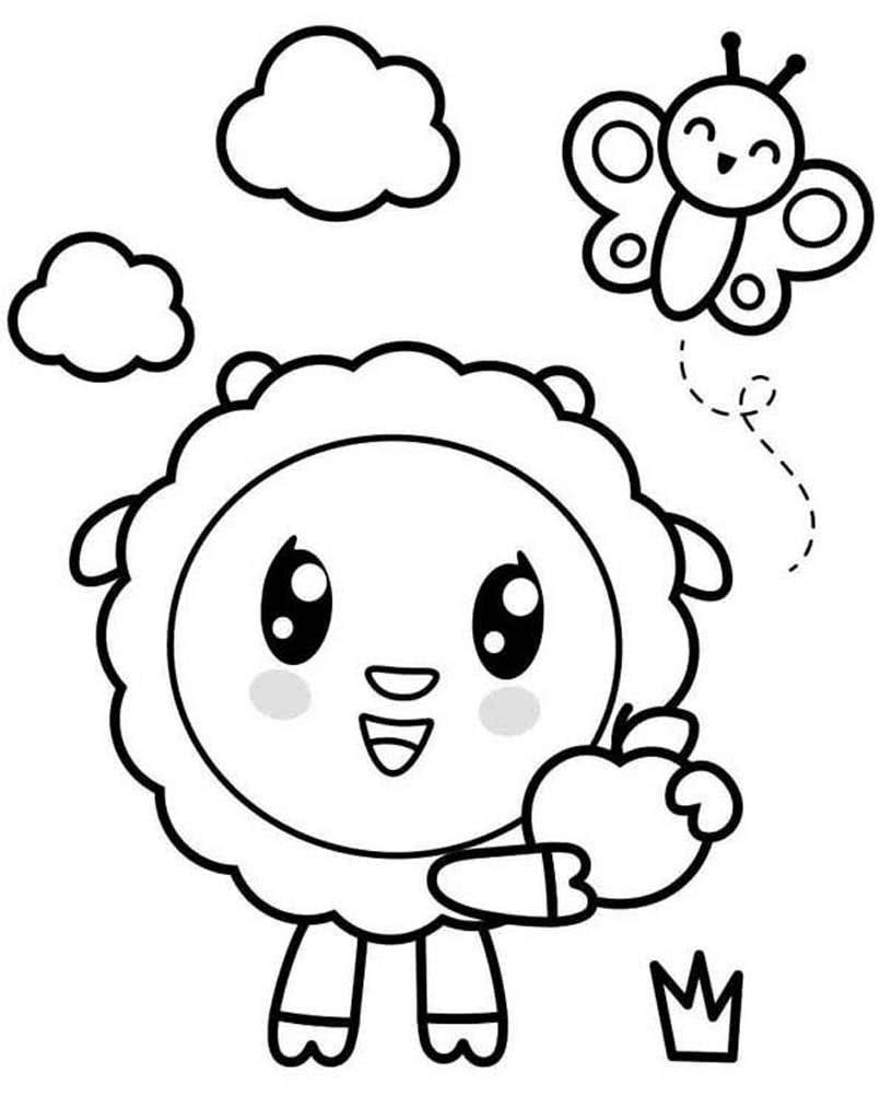 Раскраска Малышарики