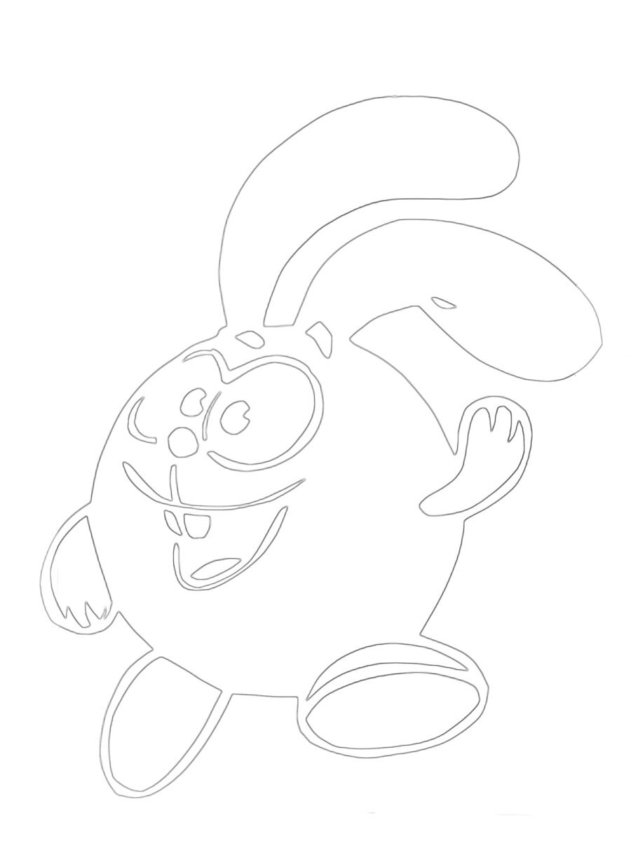 Смешарики трафареты для вырезания