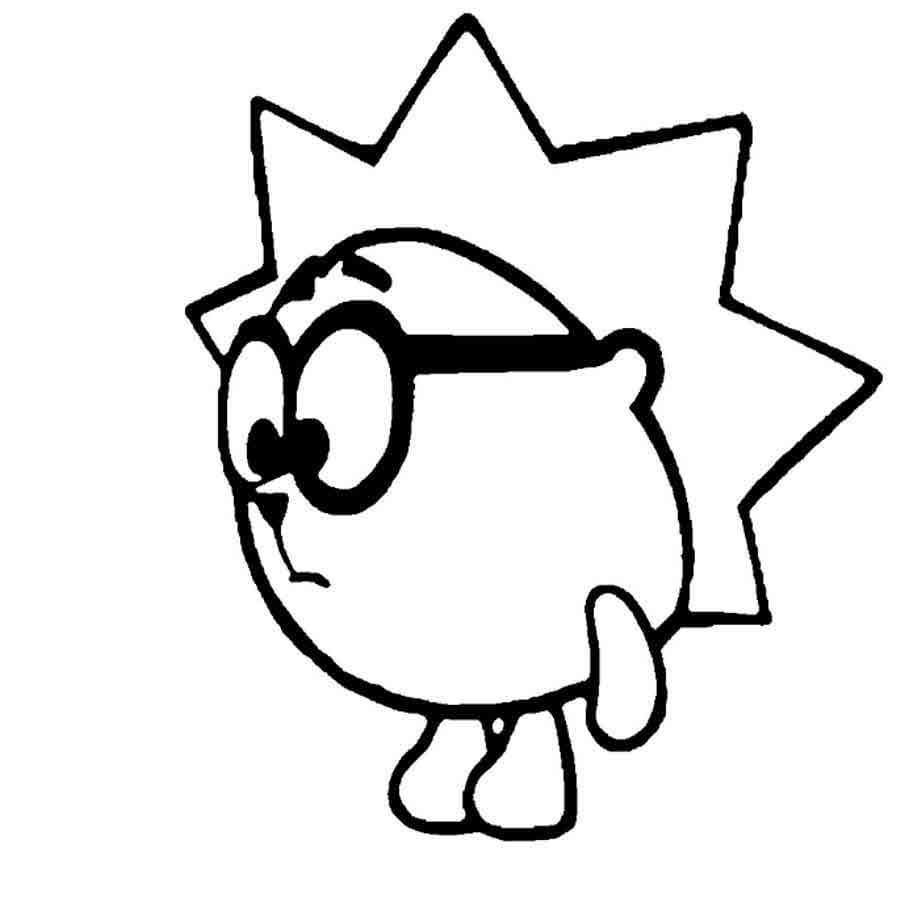 Раскраски для детей Малышарики