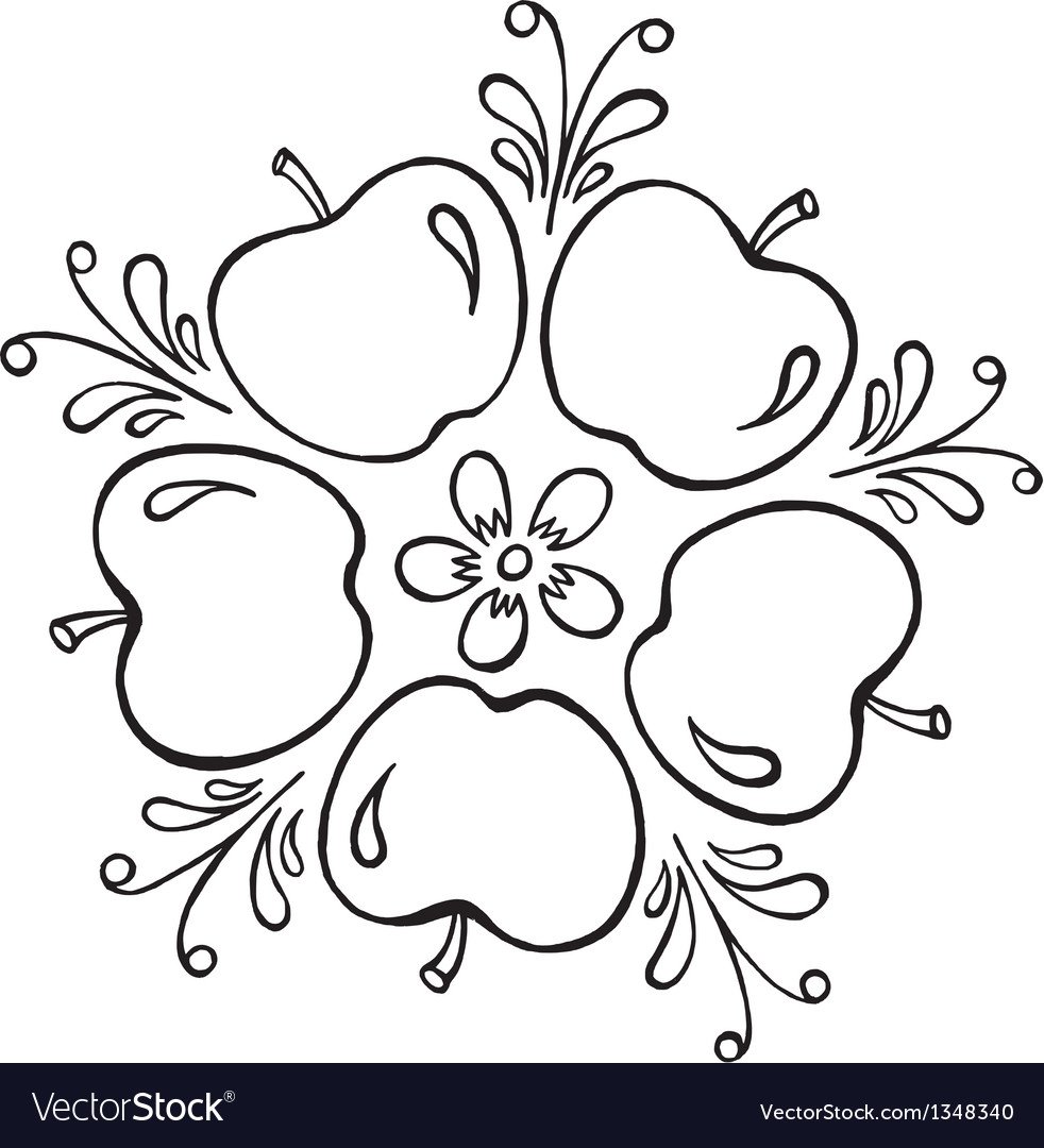 Элементы хохломской росписи Кудрина