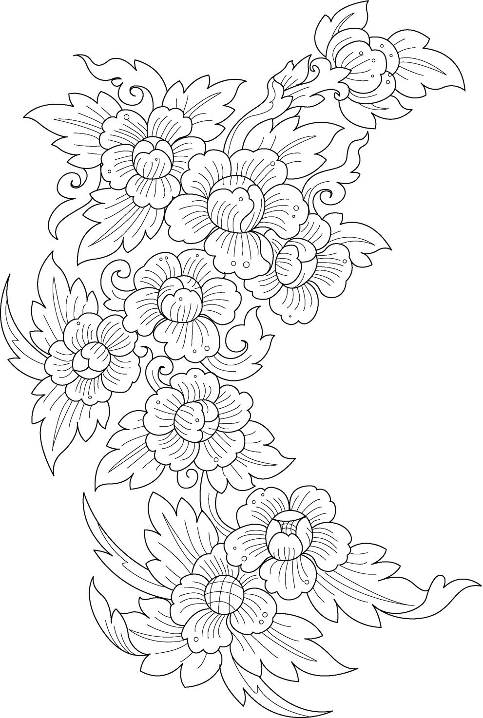 Хохлома трафареты ягод