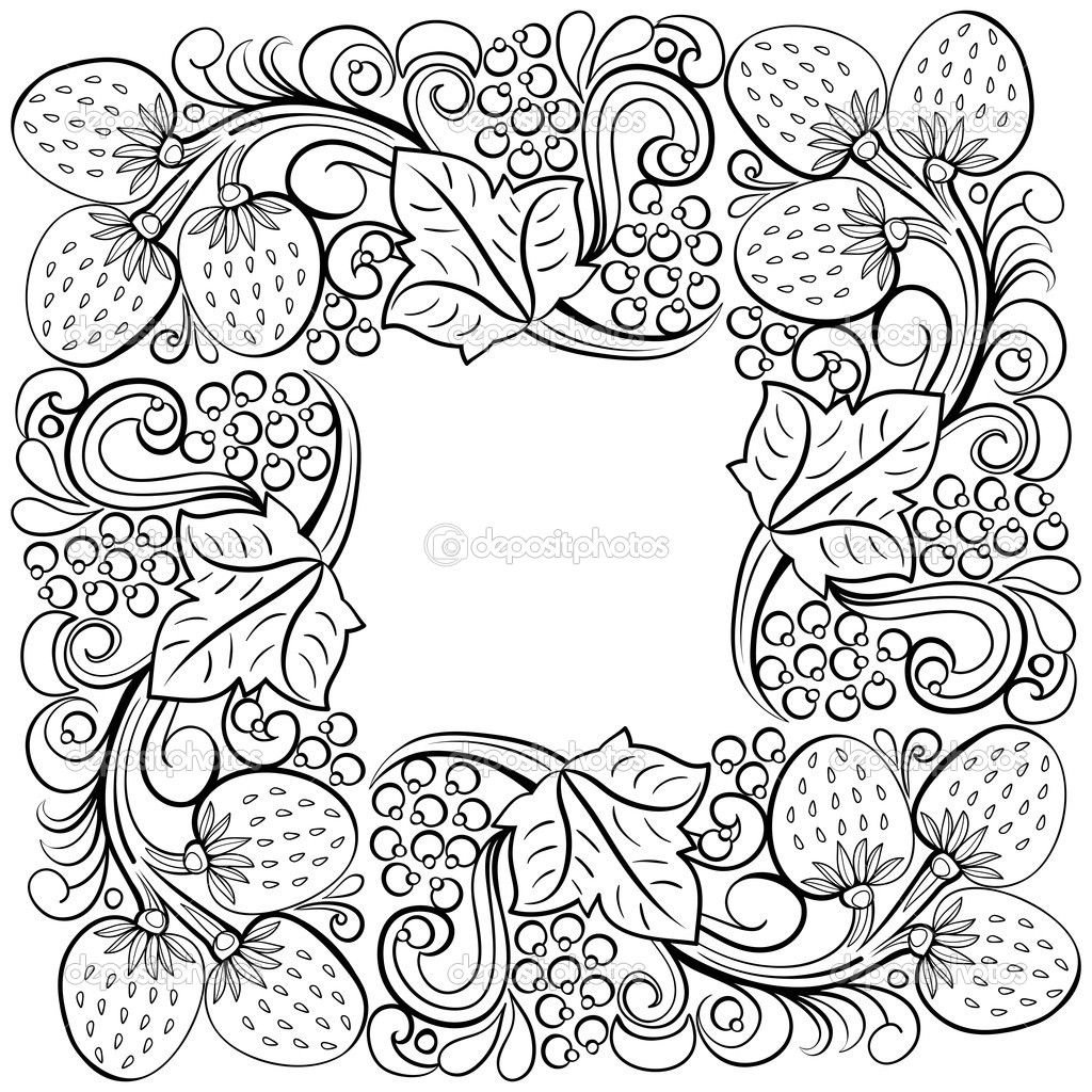 Цветочный орнамент в круге