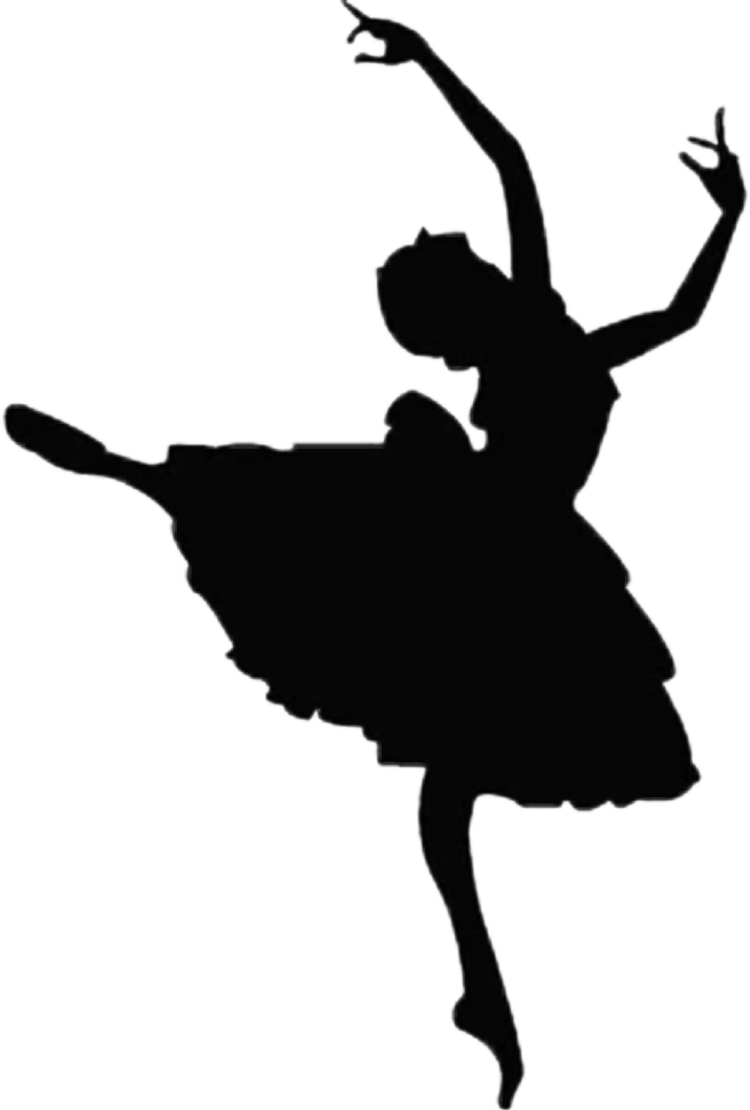 Силуэт балерины для вырезания