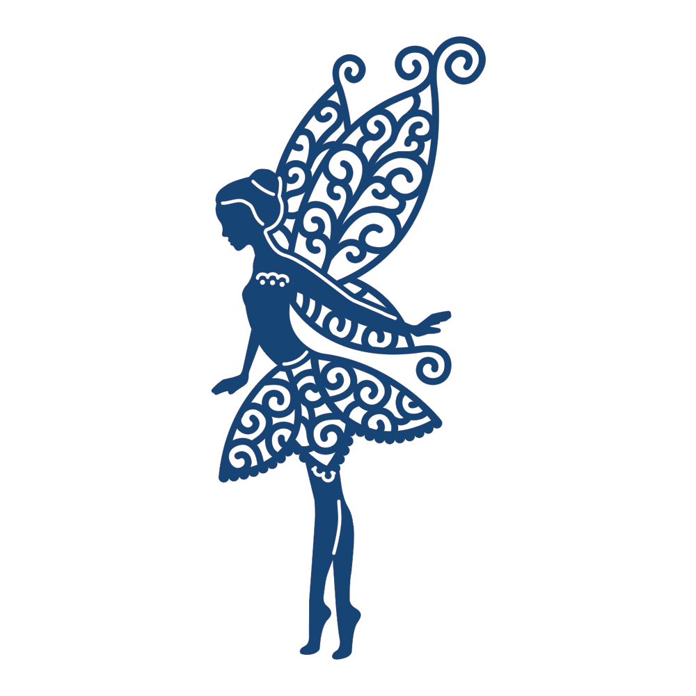 Трафарет феи на окно