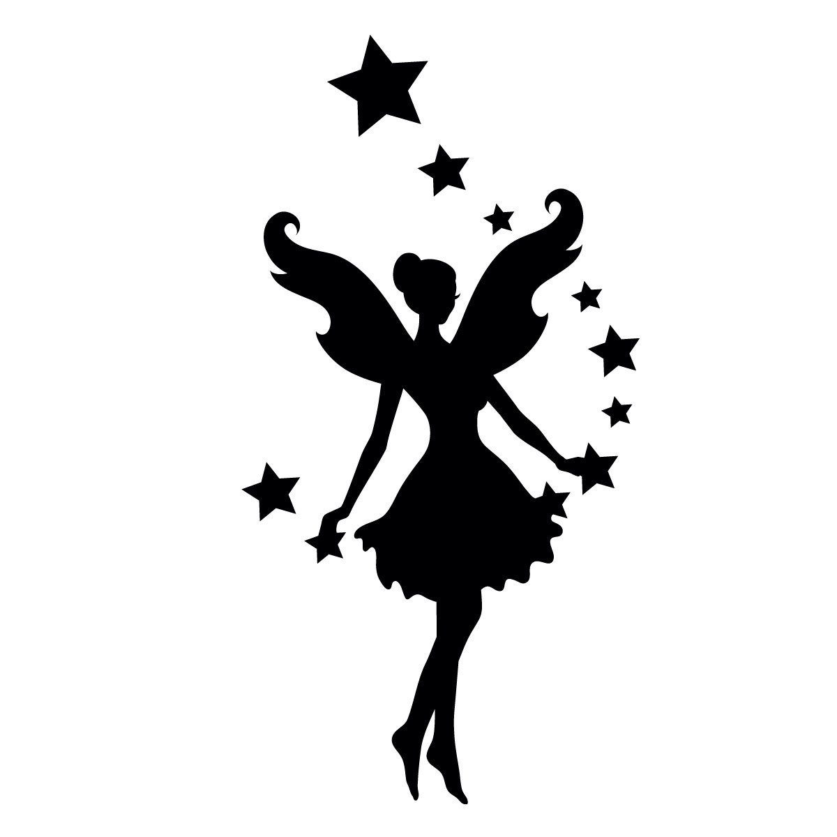 Силуэт феи для вырезания
