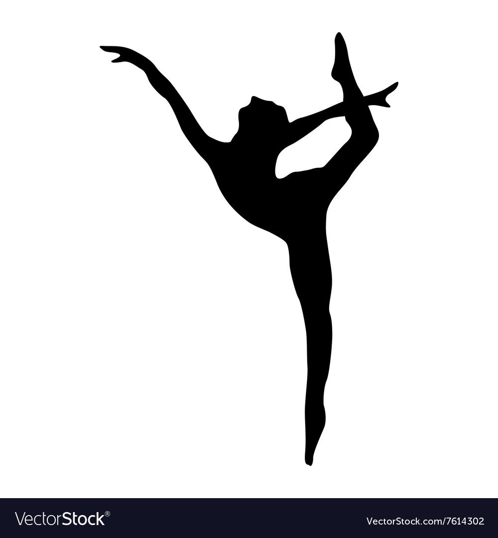 Балерина силуэт белый без юбки