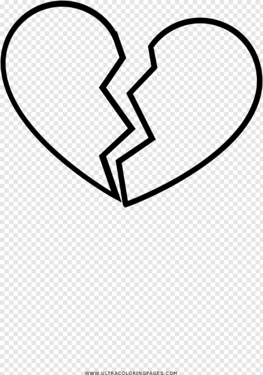 Разбитое сердце разукрашка