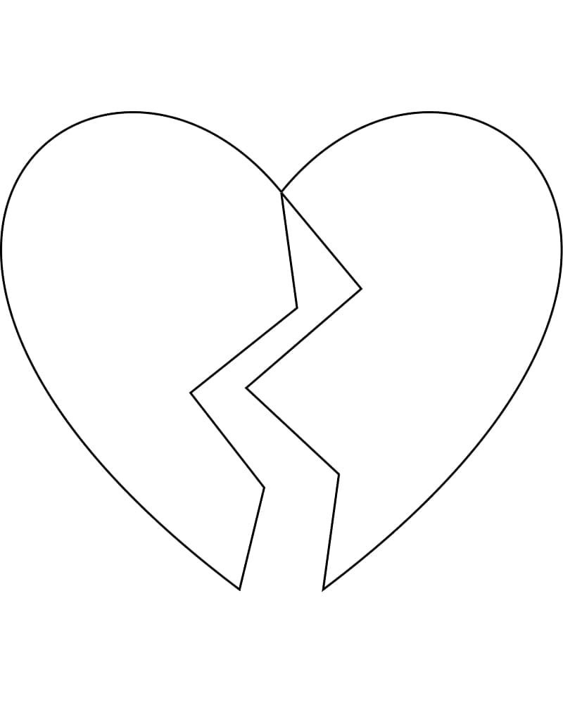 Сердце раскраска