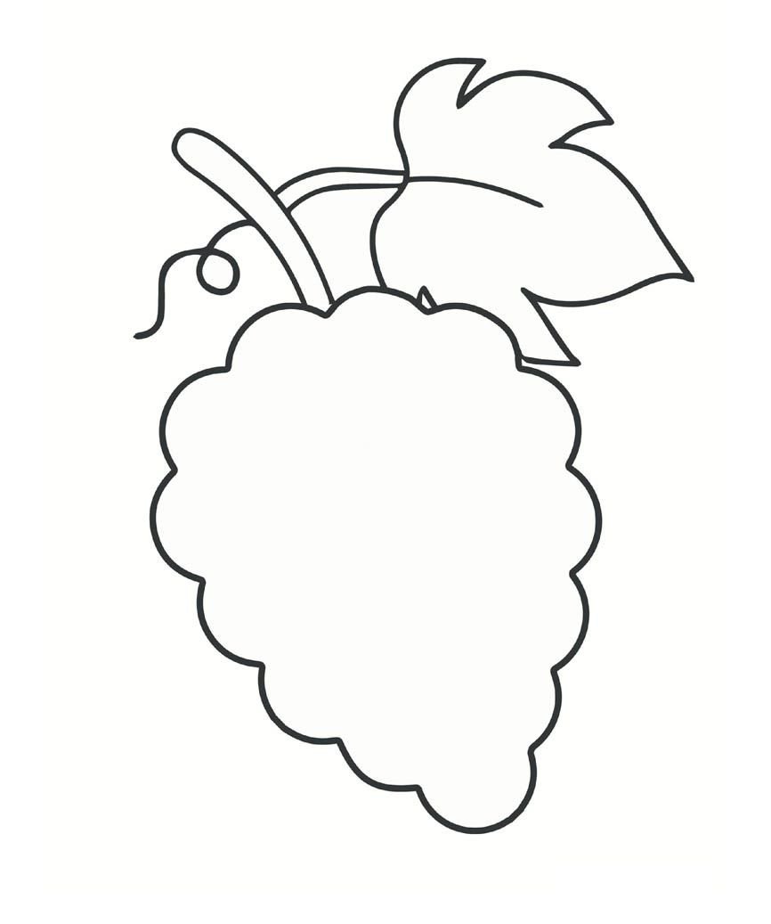 Клубника раскраска для малышей