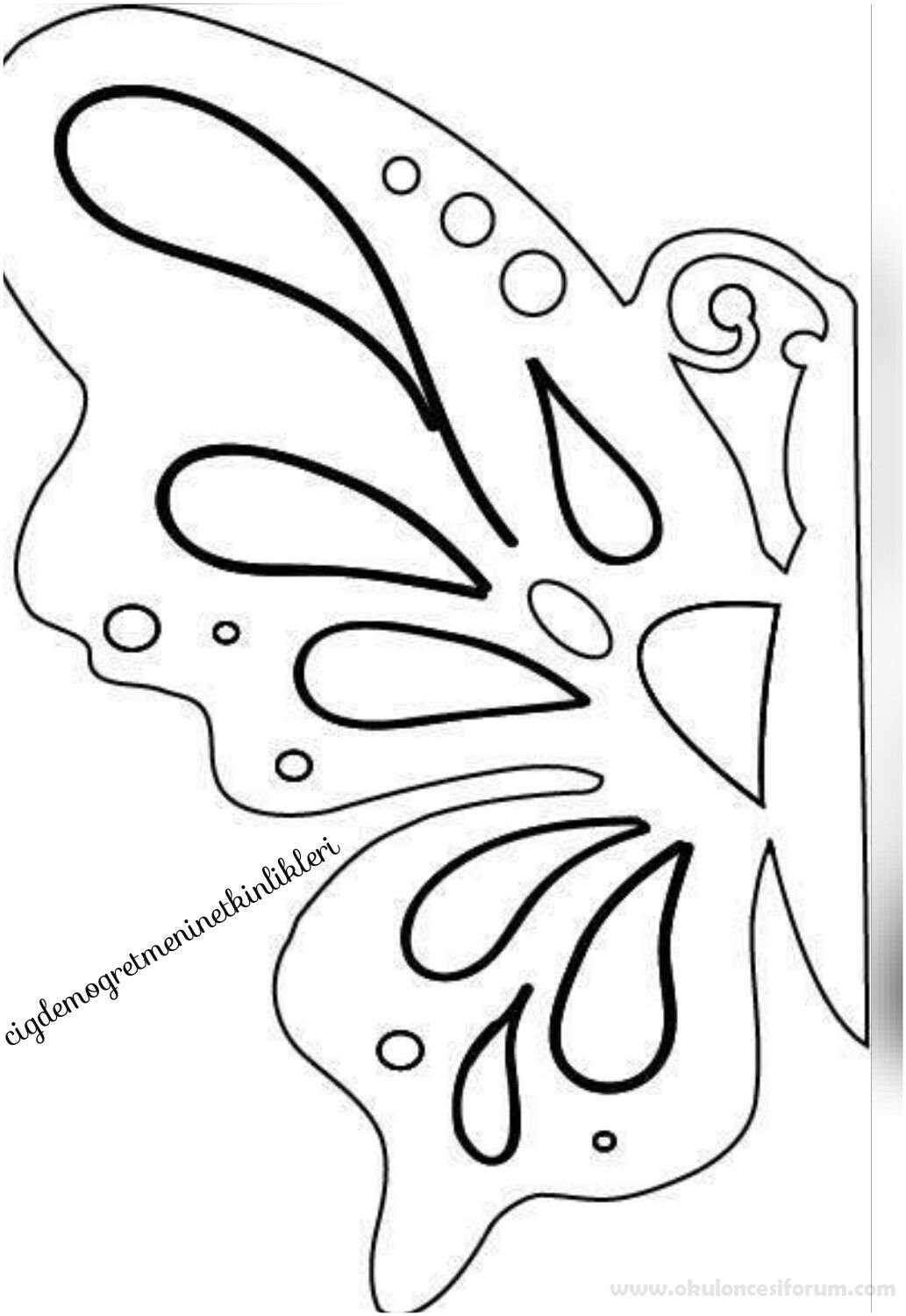 Бабочки трафарет для вырезания