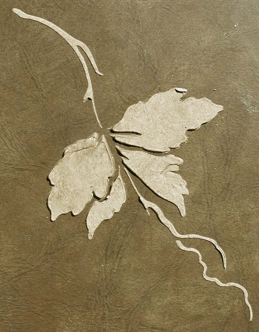 Винтажная штукатурка с трафаретом