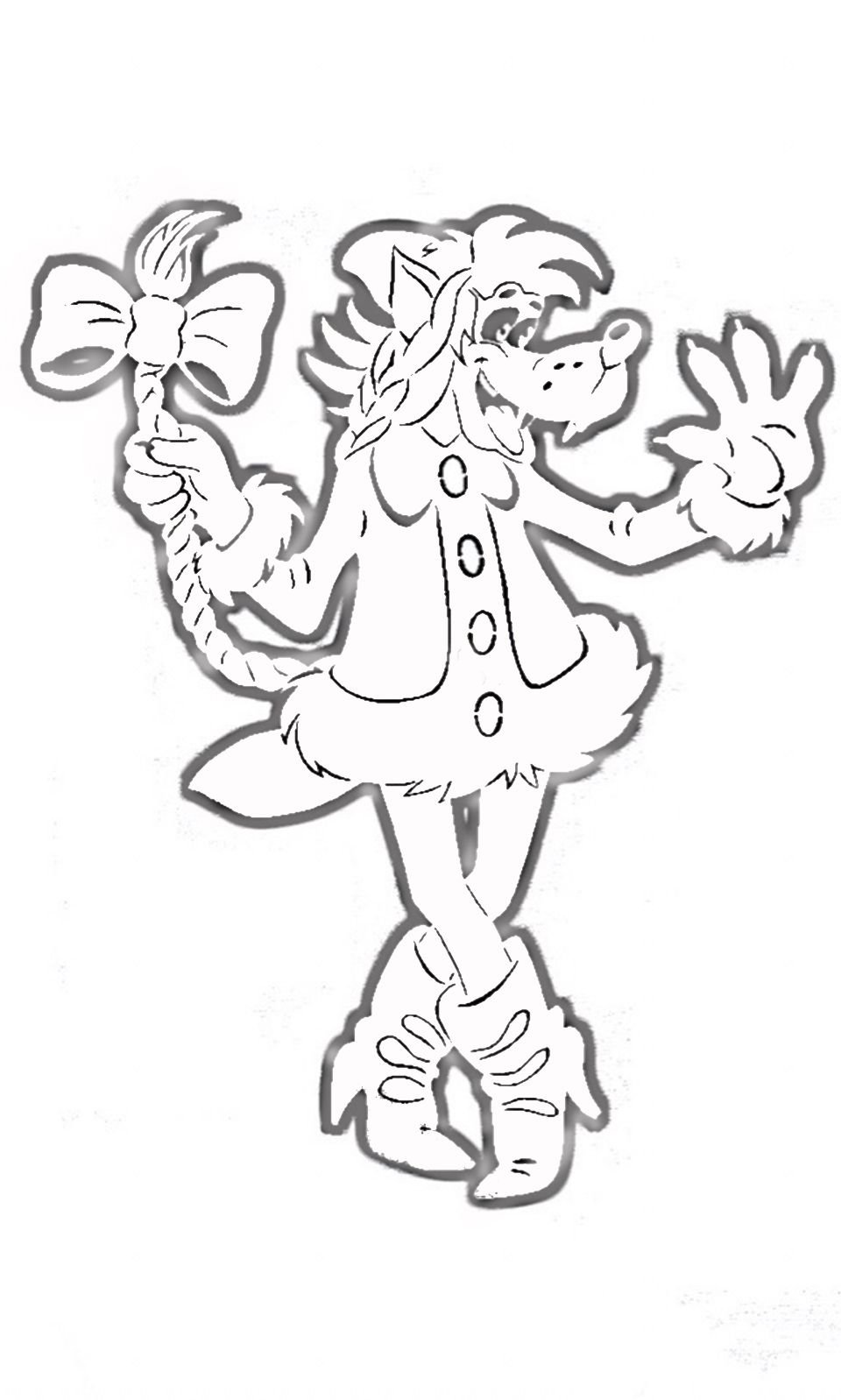 Новогодние трафареты ну погоди на окна