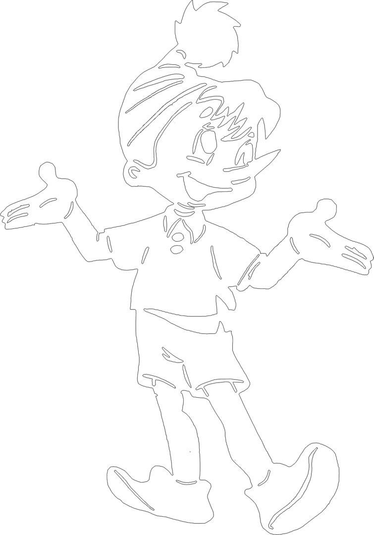 Вытынанка Буратино