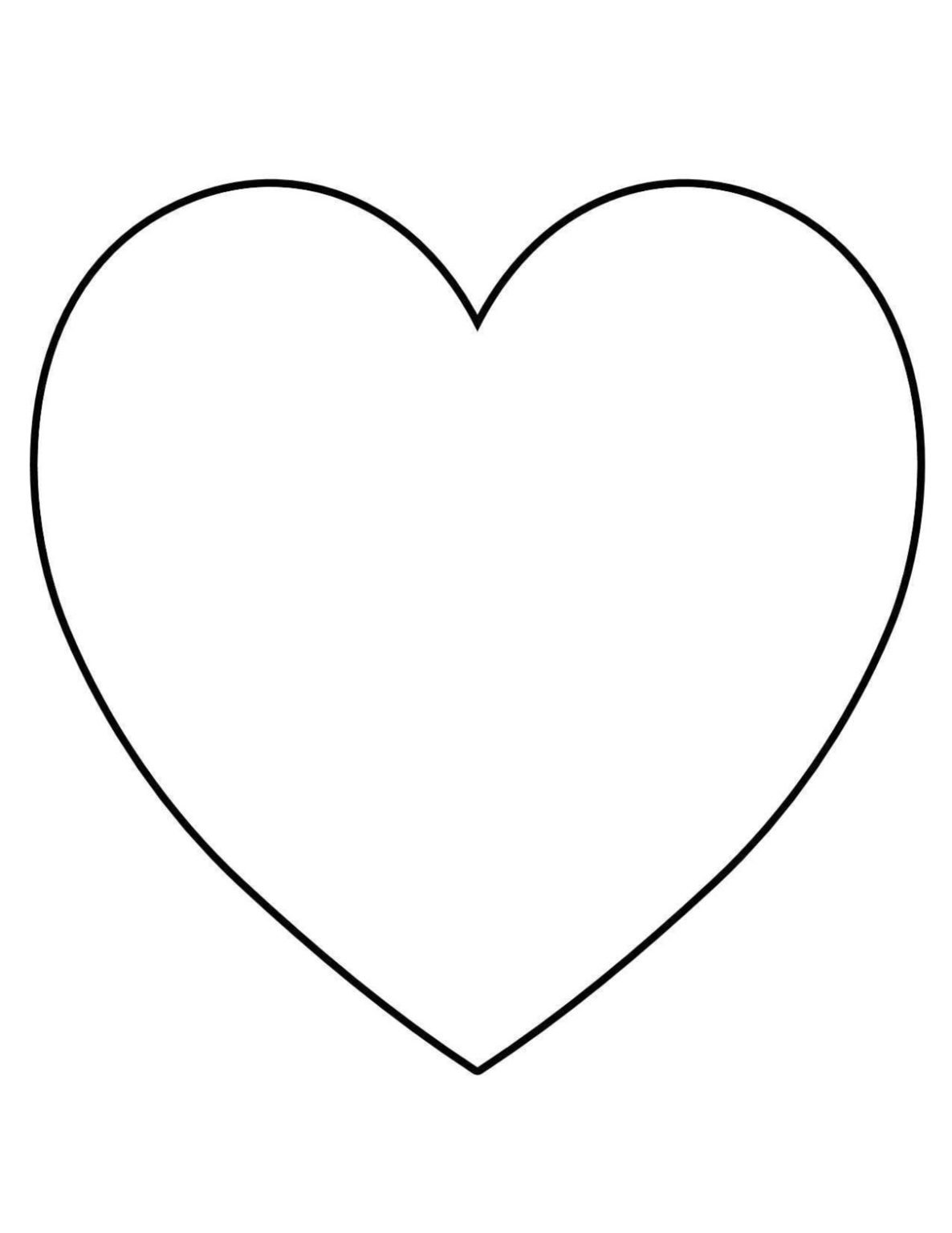 Сердечки разного размера шаблоны