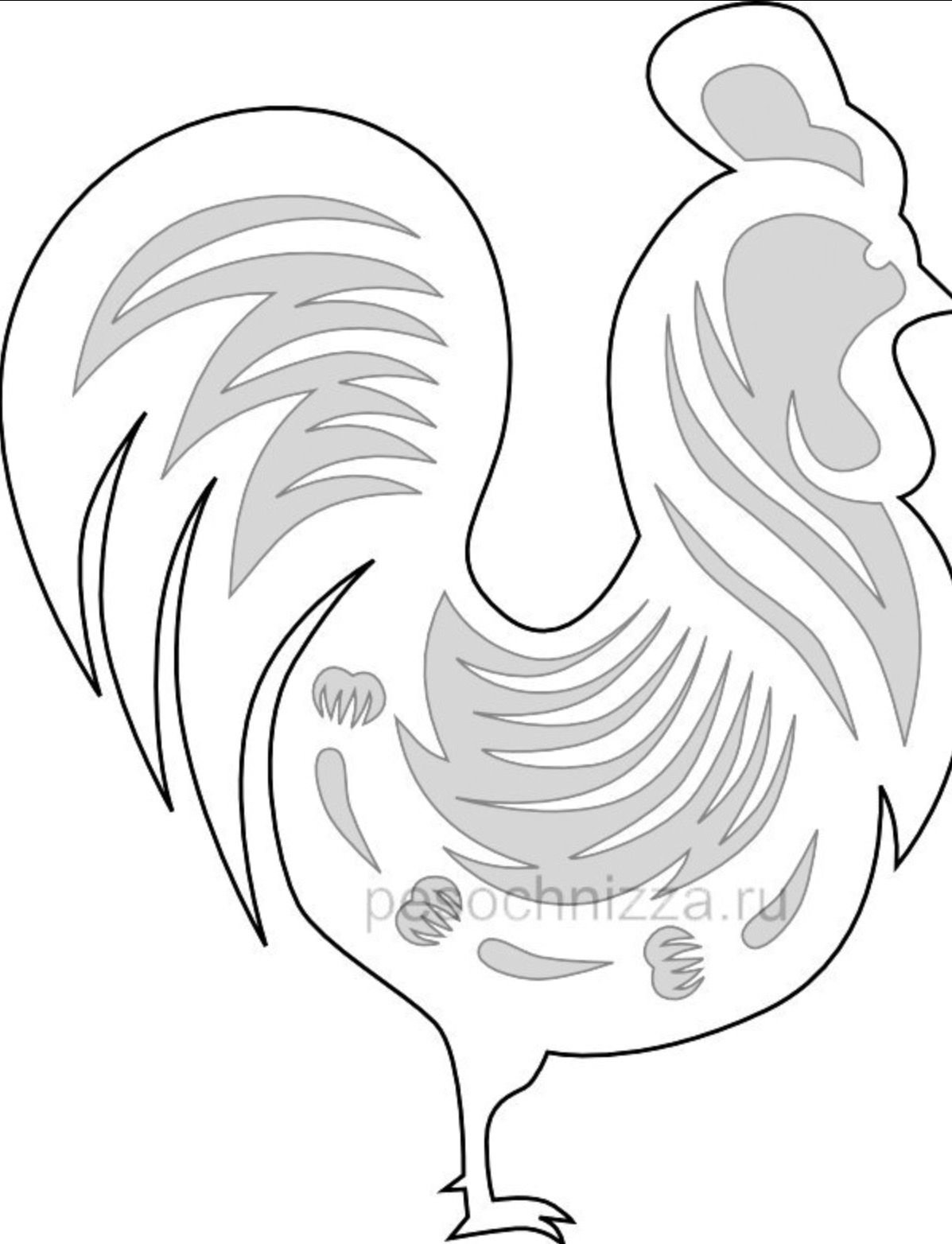 Раскраска Пасха курица
