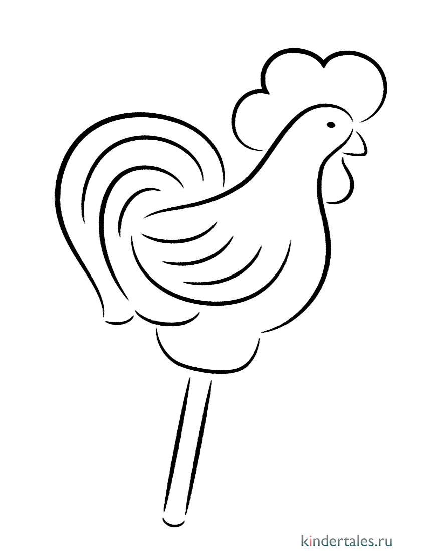 Контур курицы для вырезания