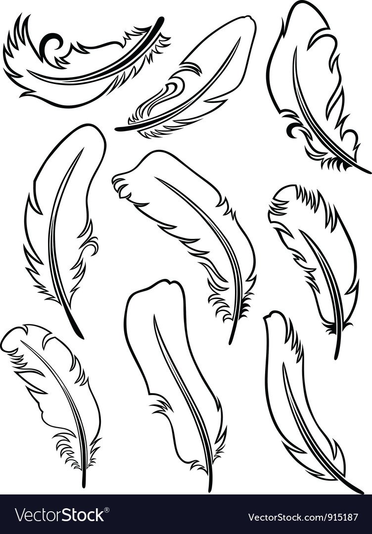 Перо трафарет для вышивки