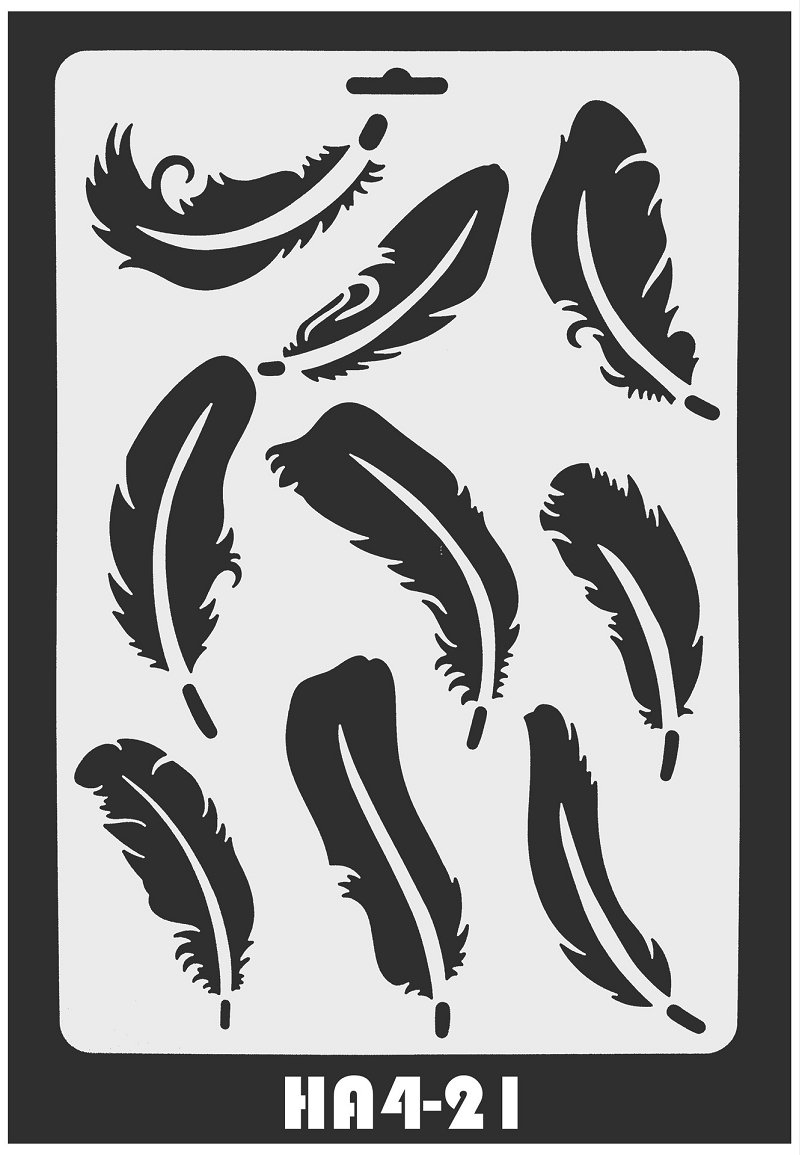 Перо трафарет