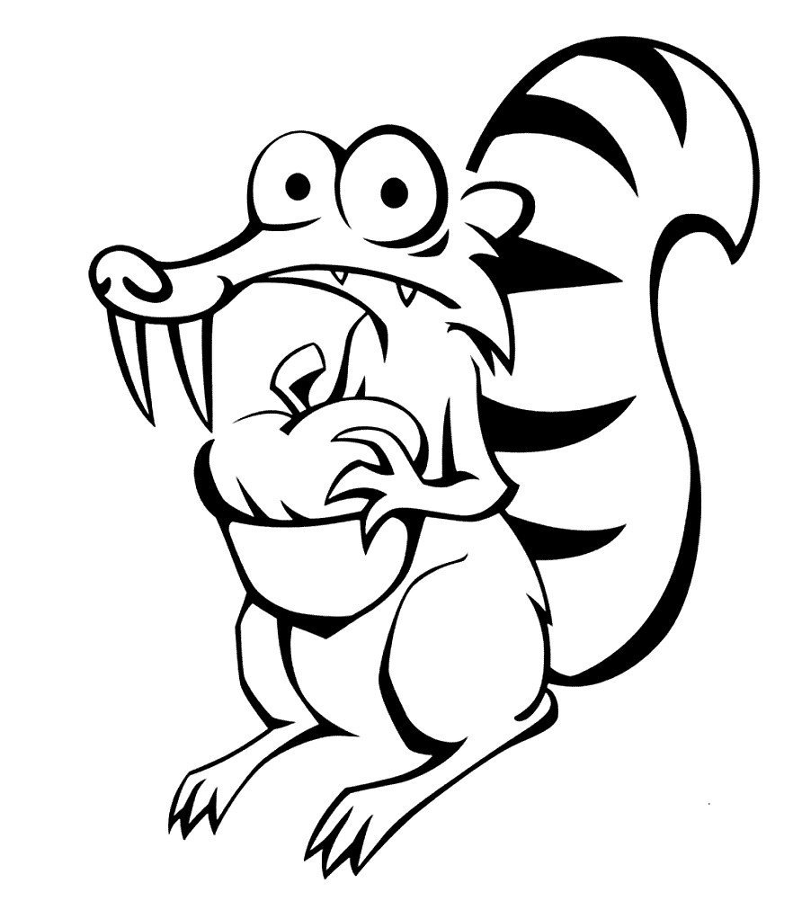 Силуэт белки