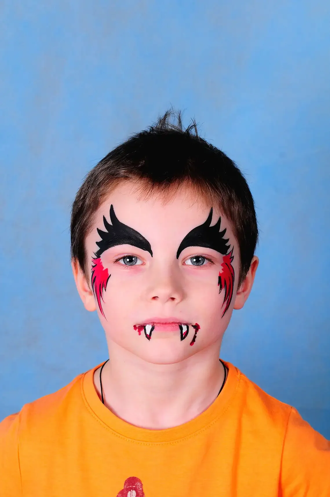 Аквагрим в стиле Хэллоуин для детей