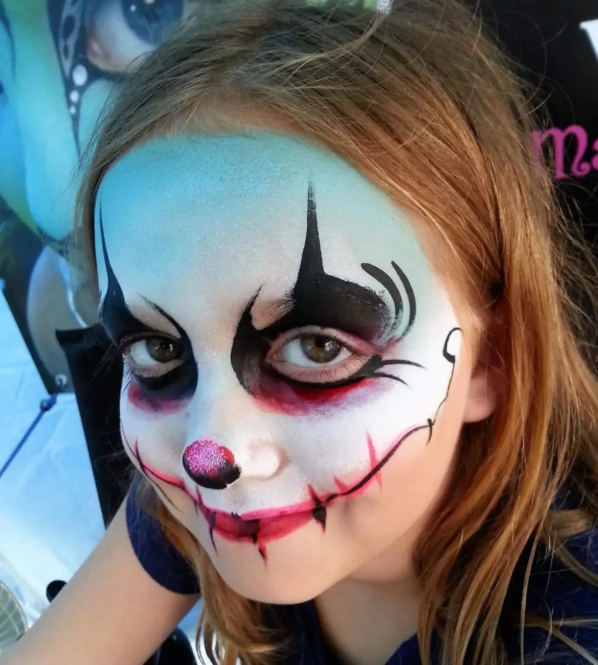 Детский аквагрим для Хэллоуина