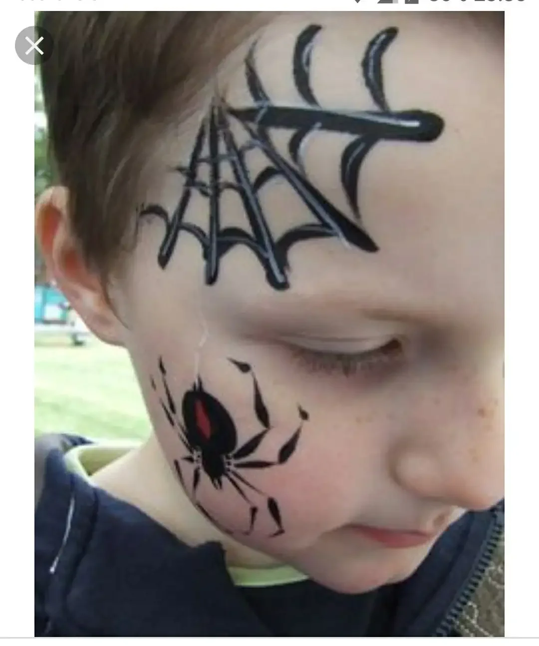 Аквагрим узоры на лице