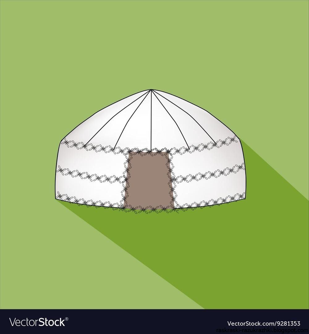 Рисование Башкирская юрта старшая группа