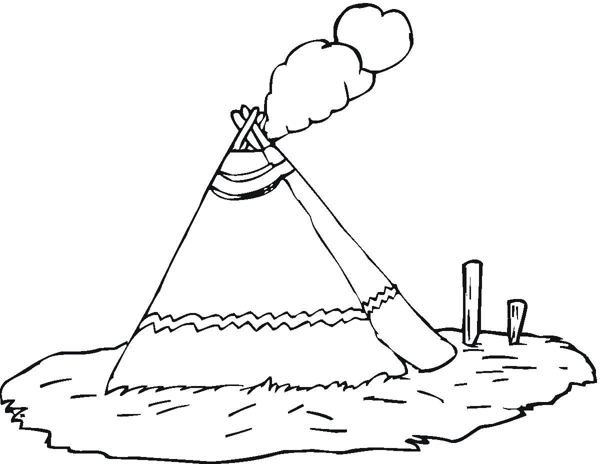 Чум для раскрашивания