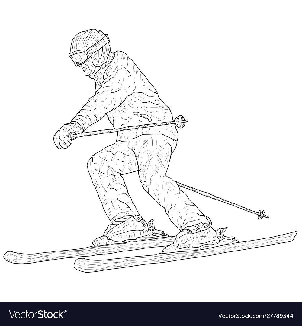 Горнолыжник скетч