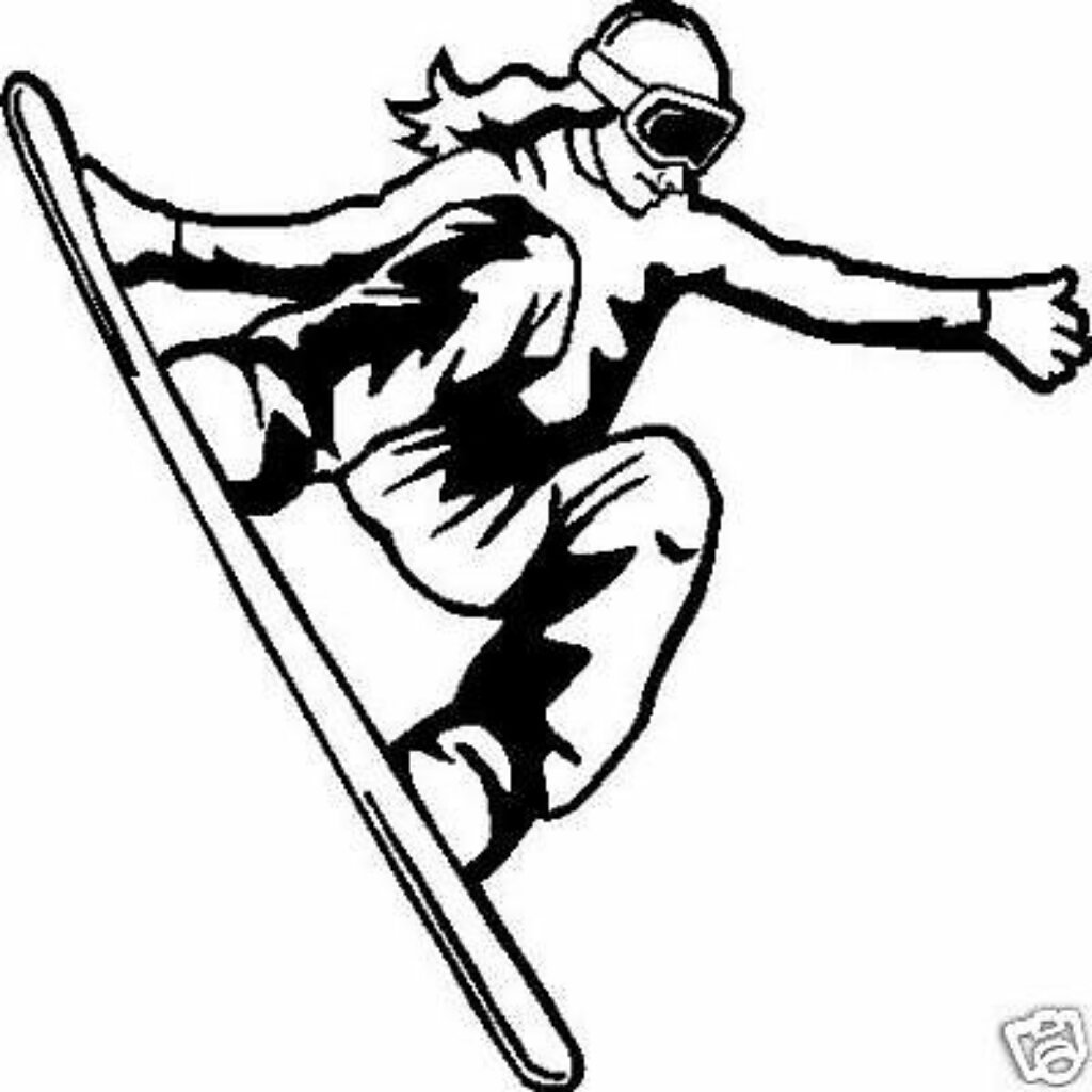 Горные лыжи вектор