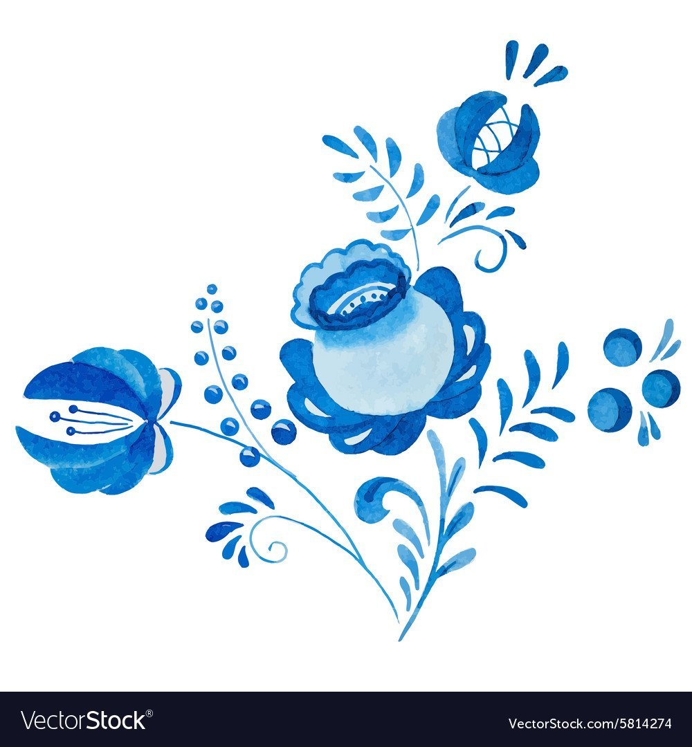 Гжель орнамент