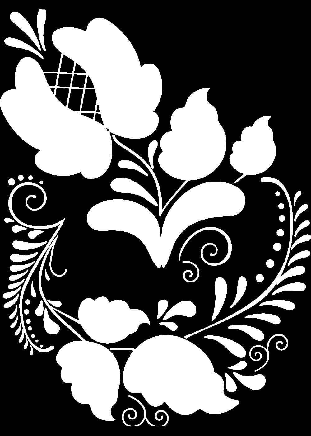 Разукрашка посуда Гжель