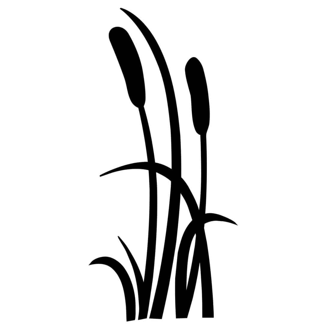 Трафарет камыша для покраски