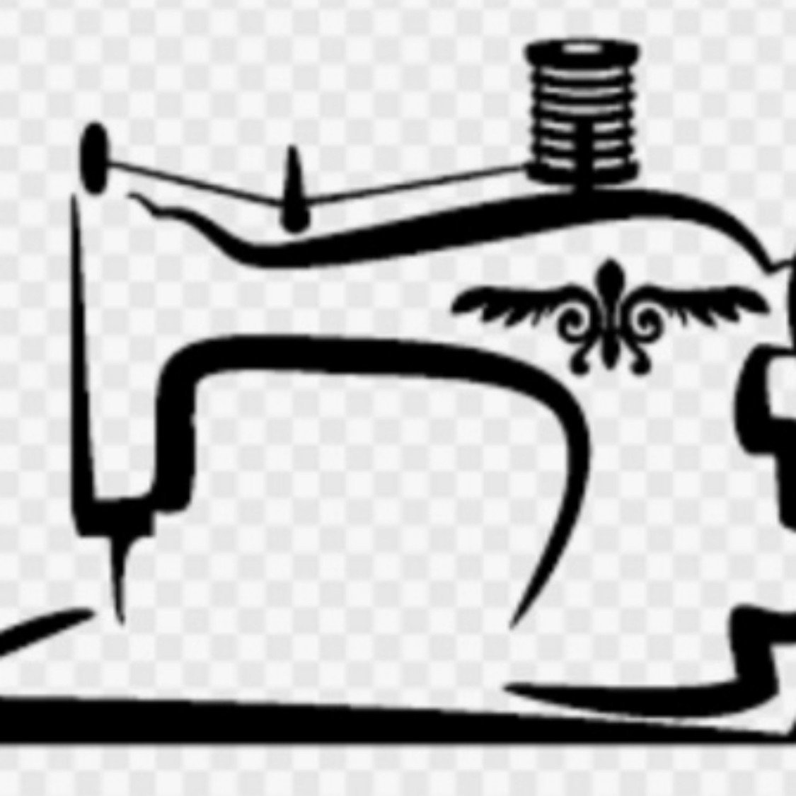 Швейная машина чб вектор