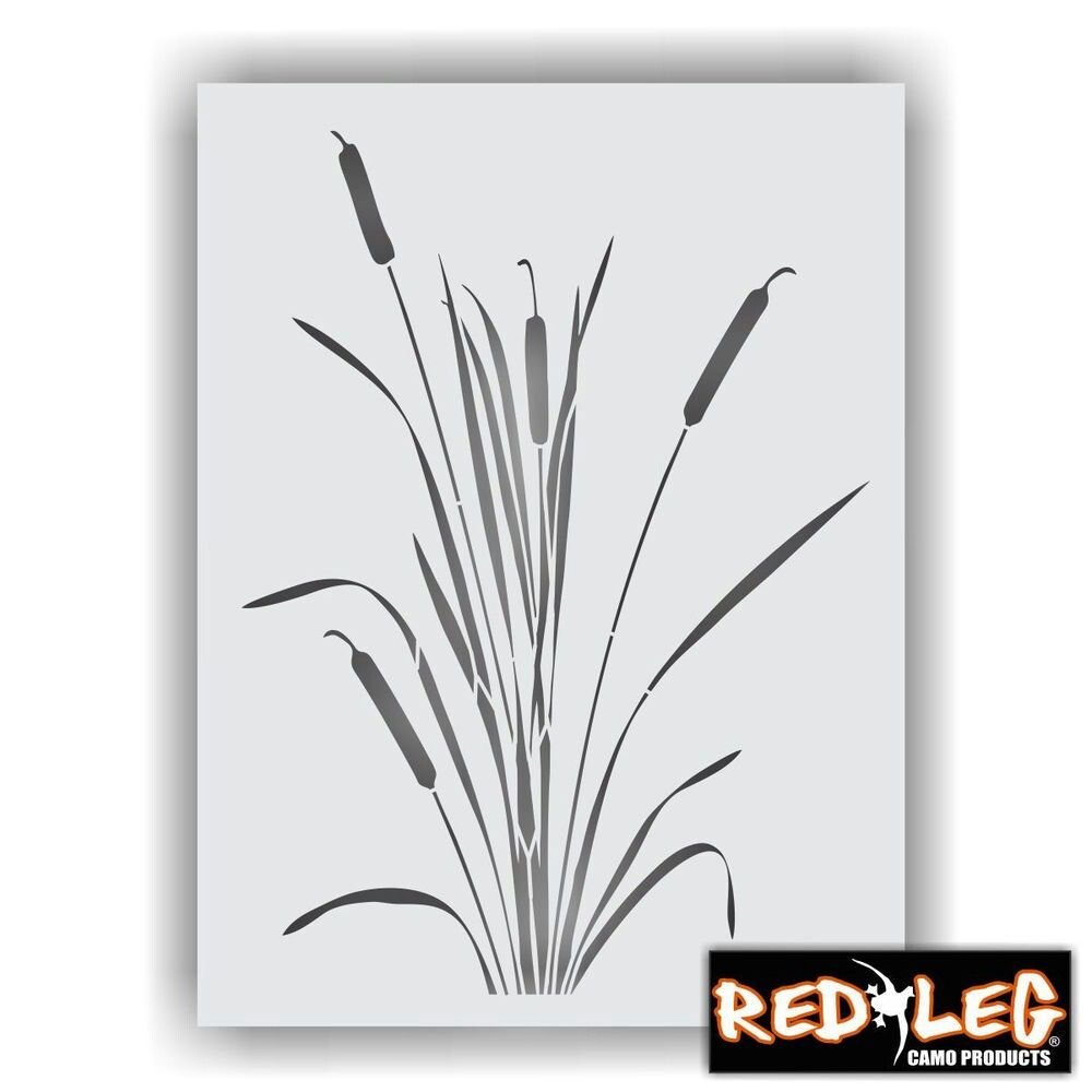 Трафарет камыша для покраски