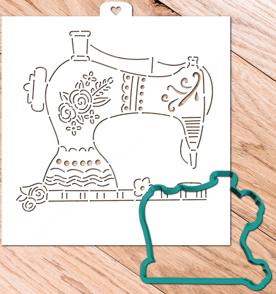 Швейная машинка трафарет