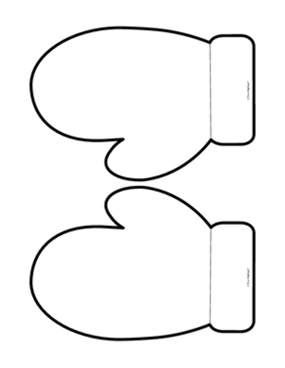 Шаблон варежки