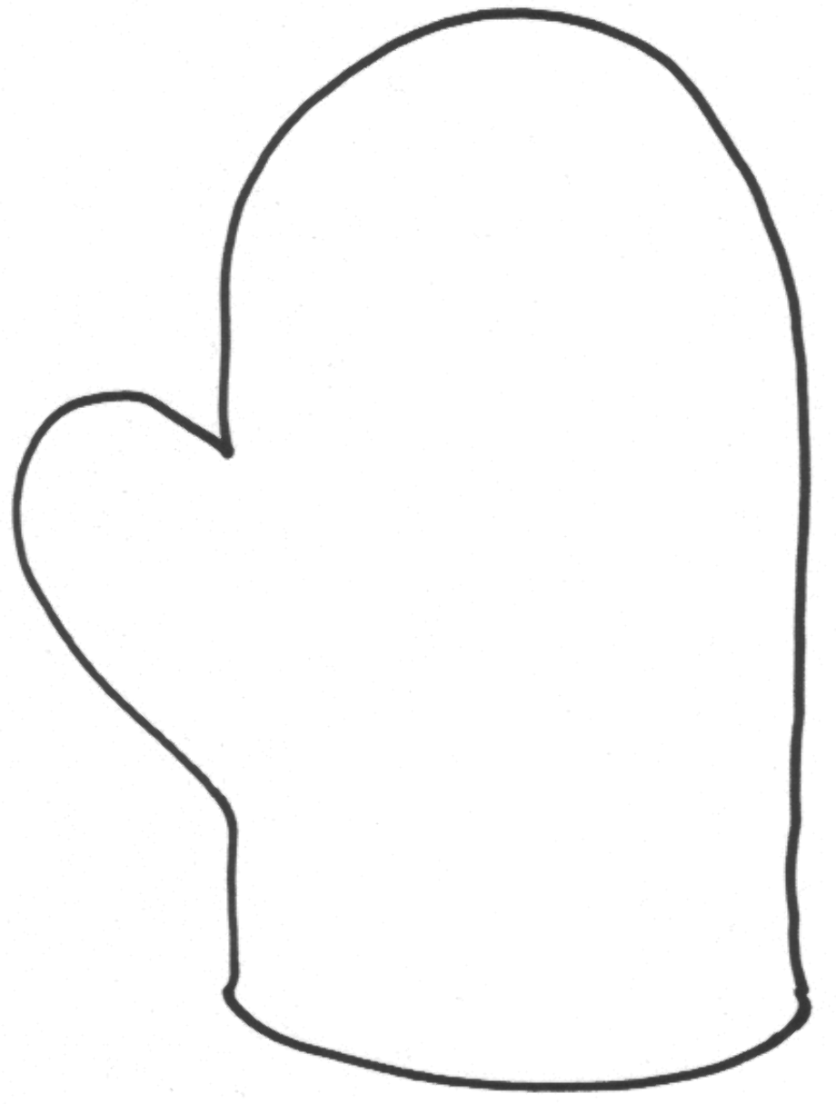 Варежки с орнаментом раскраска