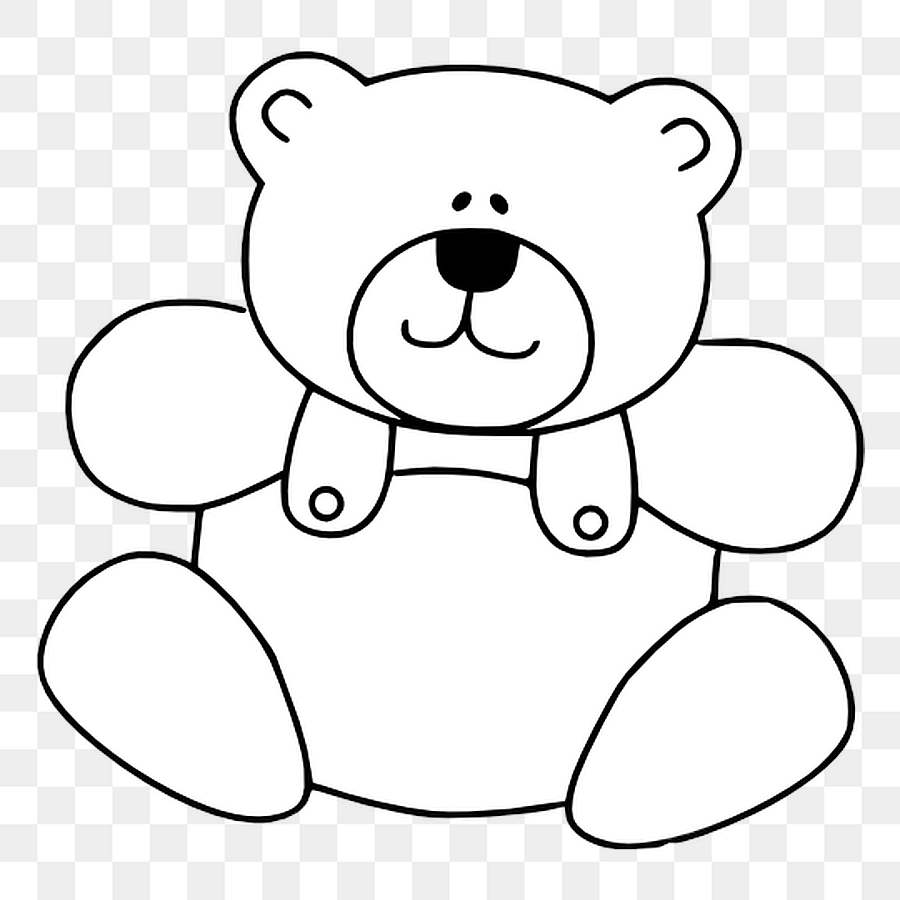 Раскраска. Медвежонок