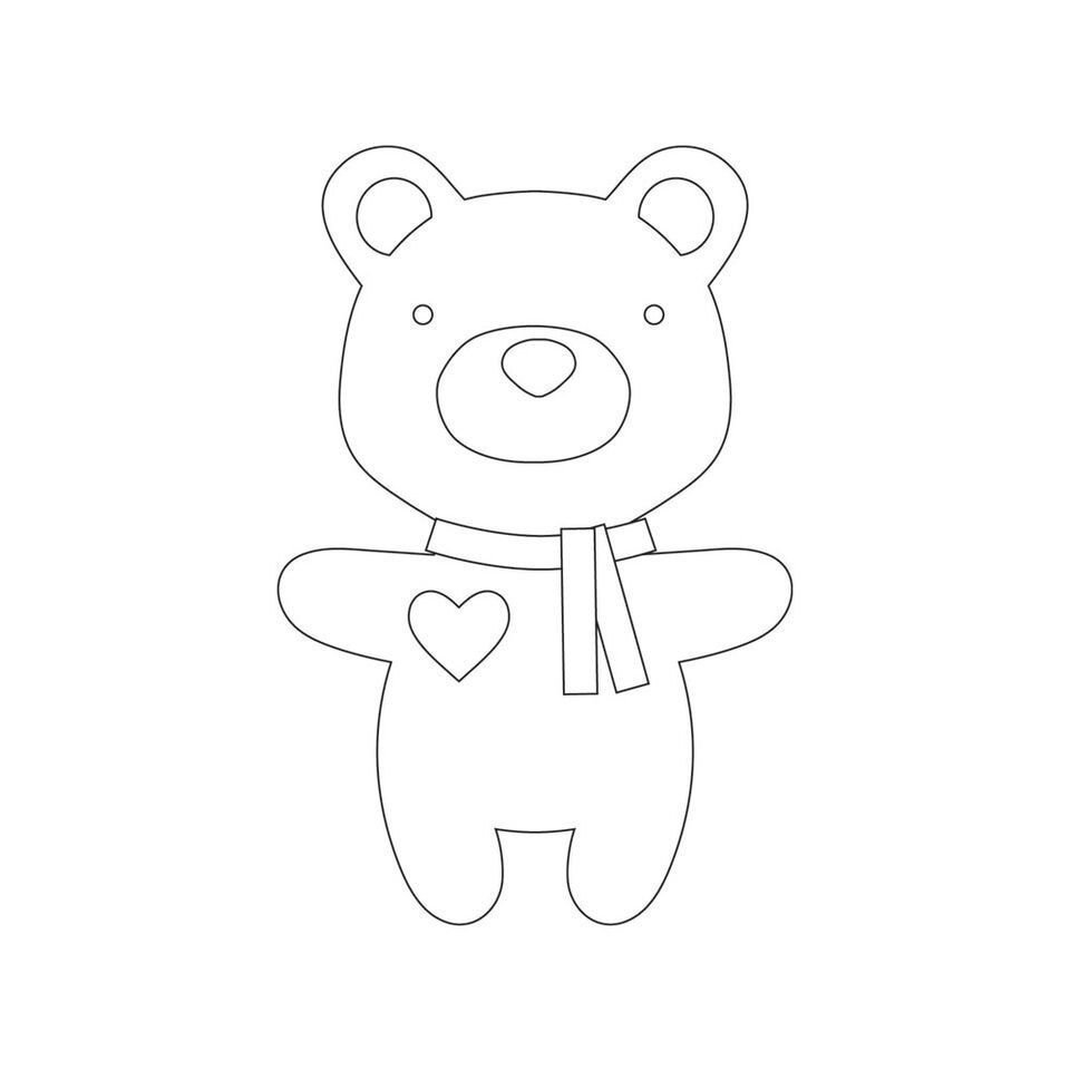 Аппликация Медвежонок