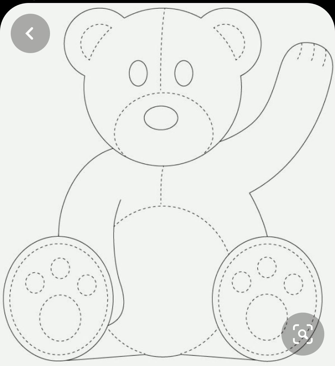 Трафарет медведя для аэрографии