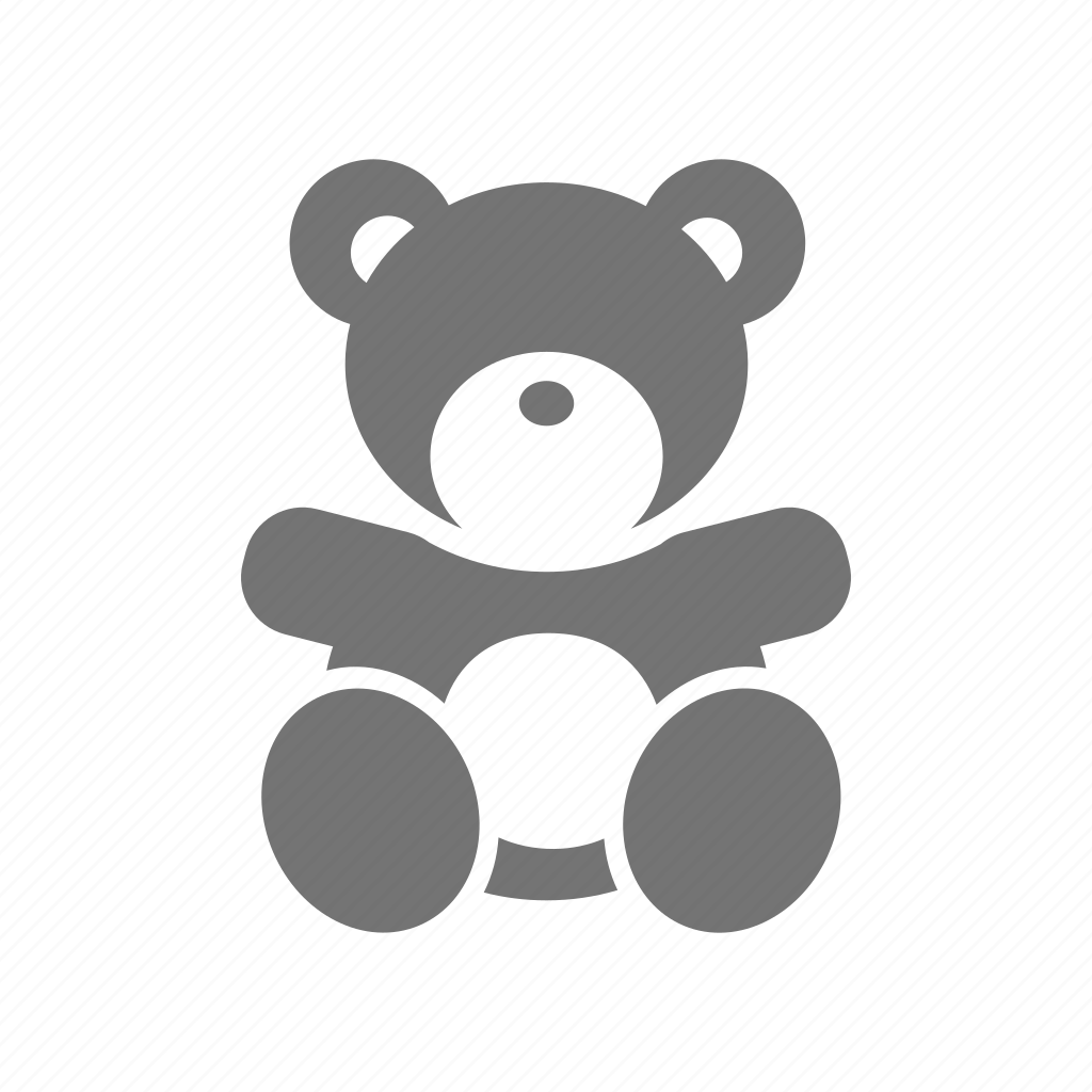 Медведь Тедди трафарет