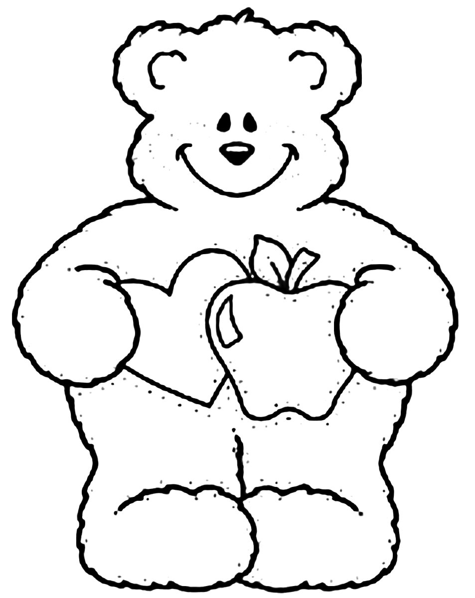 Новогодний мишка трафарет