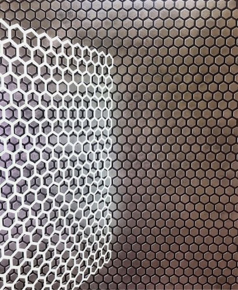 Трафарет соты для штукатурки