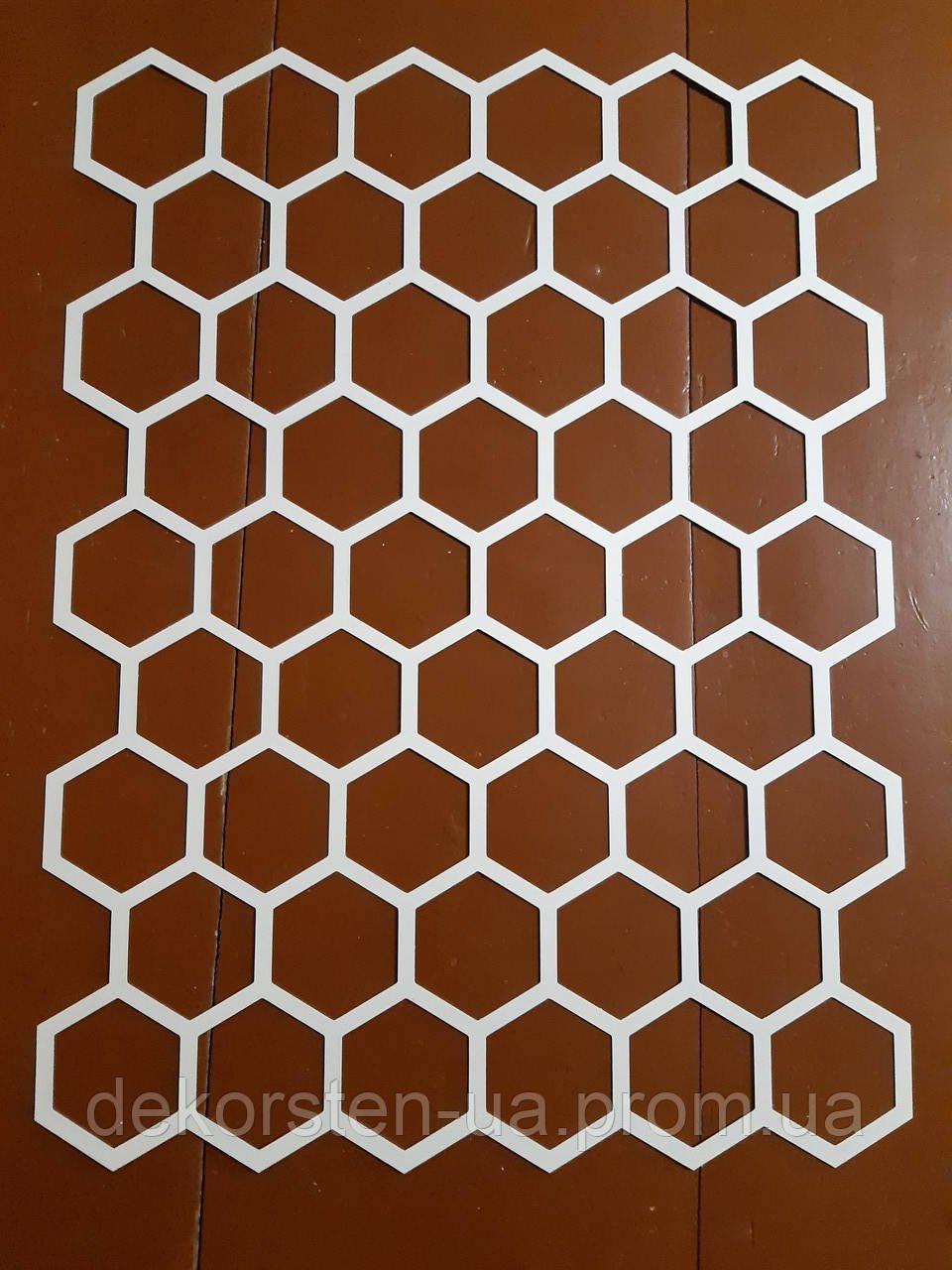 Трафарет для стен соты