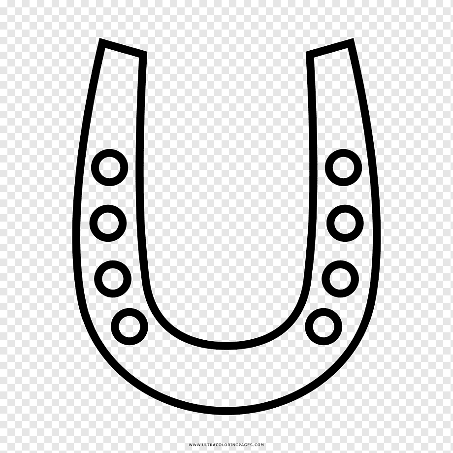 Подкова для раскрашивания