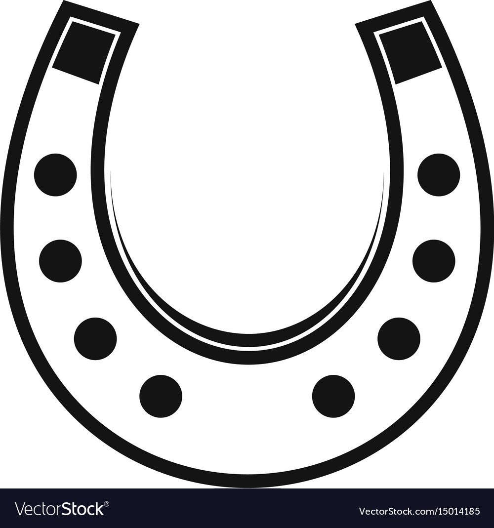 Узор подковы на белом фоне