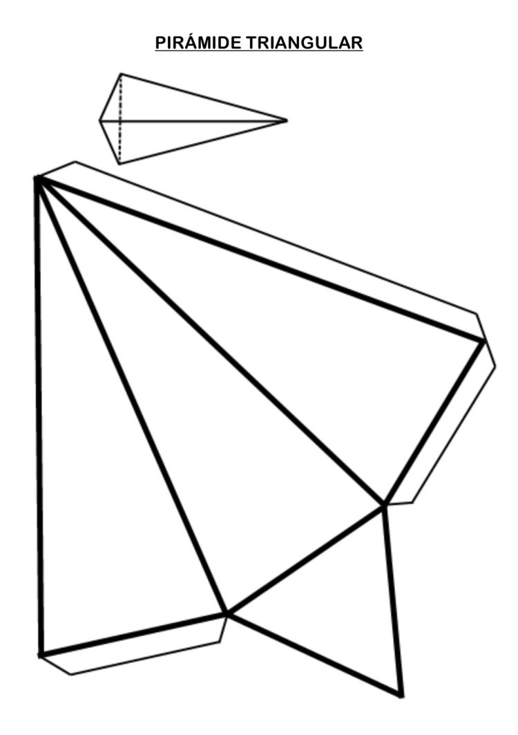 Развертка треугольной пирамиды