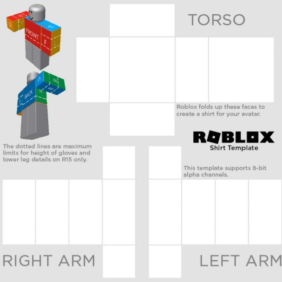 Макет для одежды в РОБЛОКС