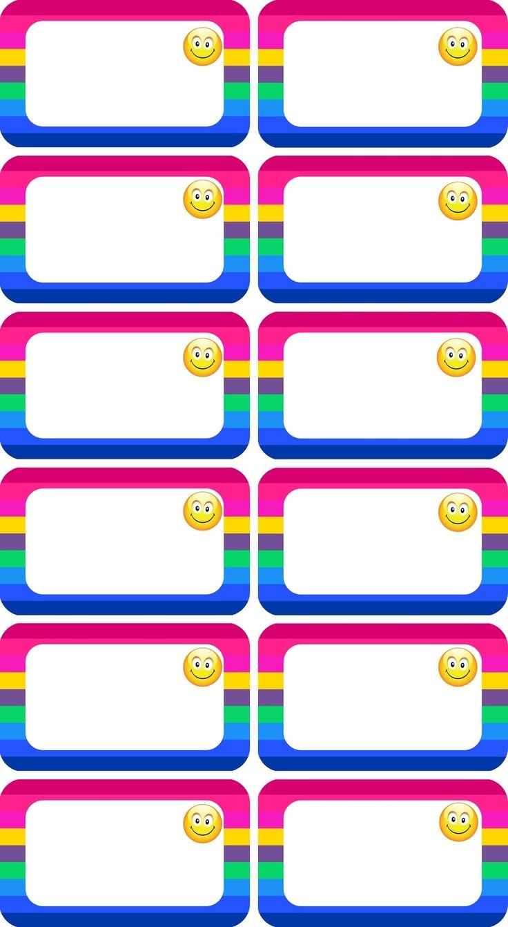 Шаблоны для бейджиков